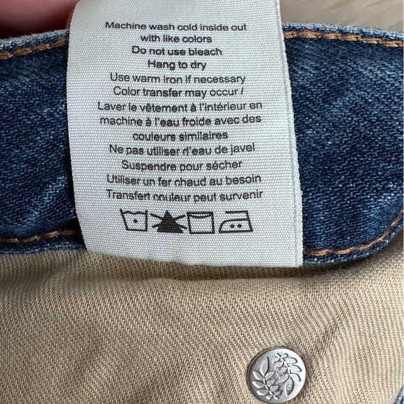 Rag & Bone Alex High Rise Straight Leg Jeans Blue Denim Indigo Wash Size 27 - Picture 14 of 15